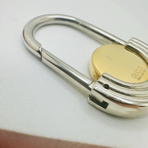 Gucci Interlocking G Two-Tone Key Ring - Picture 10 of 11